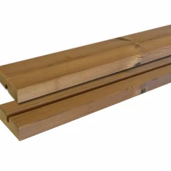 Outlet Plus Bord/bænkesæt 177 cm Gyldenbrun/Sort ThermoWood®/sort