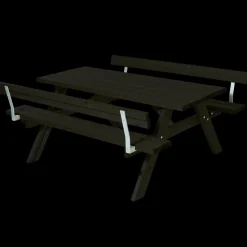 Discount Plus bord/bænkesæt med 2 ryglæn 177 cm trykimp