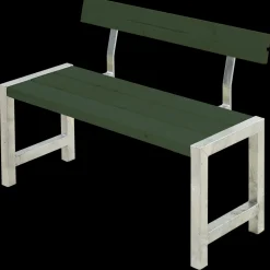 Best Plus Café plankebænk med 1 ryglæn 127 cm trykimp
