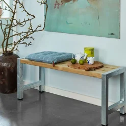 Plus Bord- Og Bænkesæt^Cafe plankebænk 127 cm trykimp