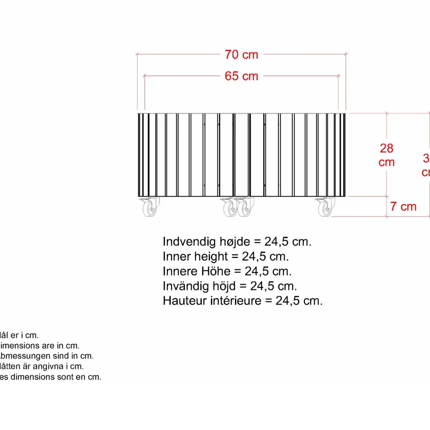Plus Plantekasser^Circle plantekasse Ø70/35 cm ThermoWood®