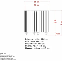 Hot Plus Circle plantekasse Sort Ø55/55 cm