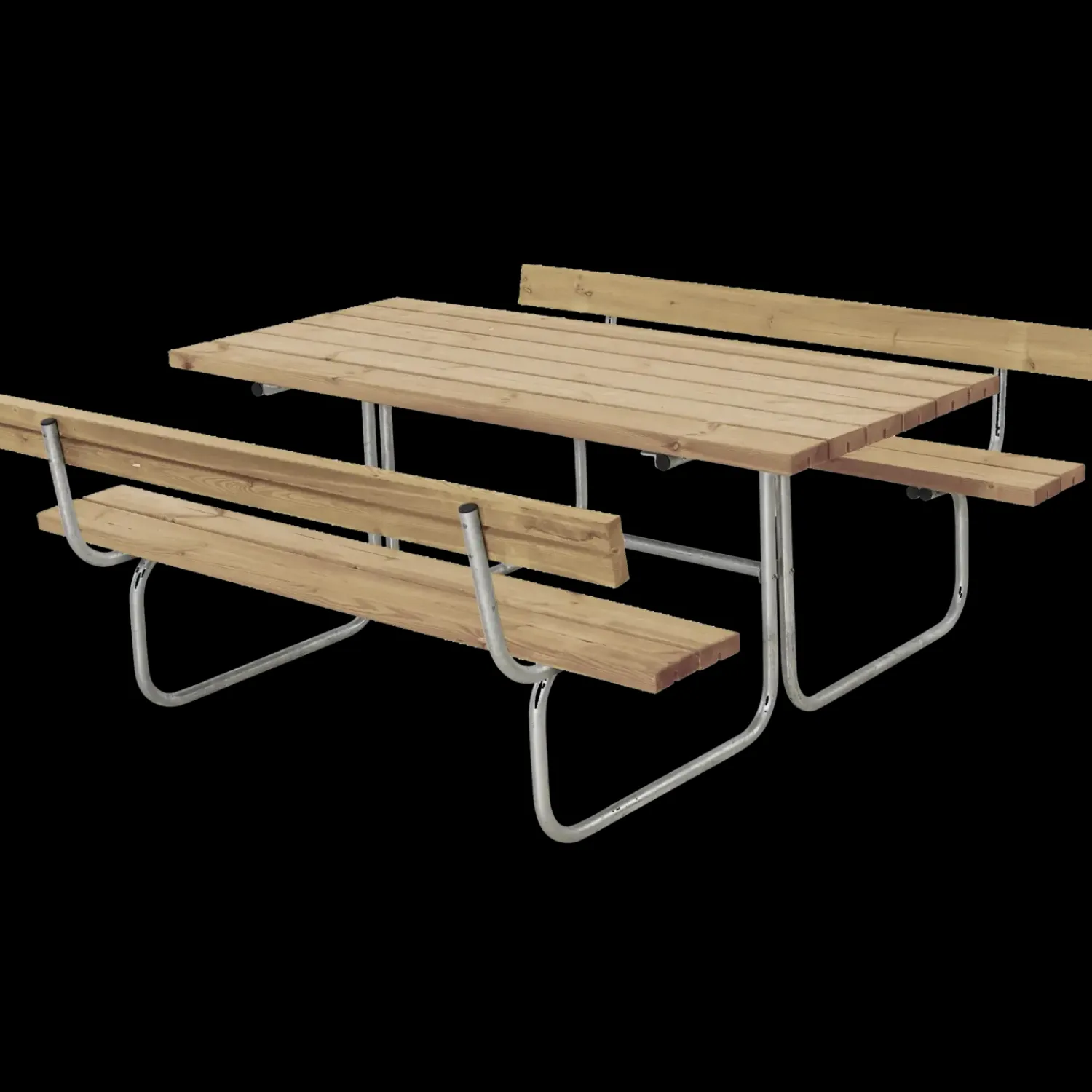 Plus Bord- Og Bænkesæt^Classic Bord/Bænkesæt m/2 ryglæn 177 cm ThermoWood®