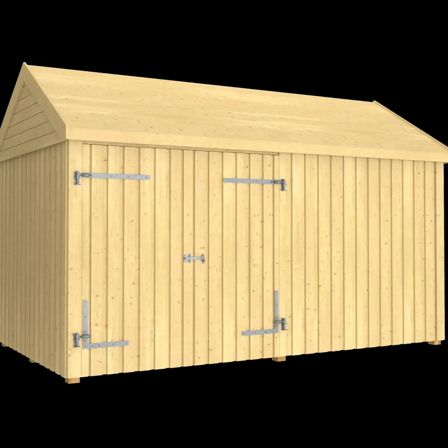 Outlet Plus Classic Multi Havehus 10 m² 2 moduler m/dobbeltdør og lukket front