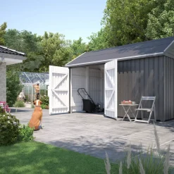 Outlet Plus Classic Multi Havehus 10 m² 2 moduler m/dobbeltdør og lukket front