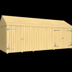 Online Plus Classic Multi Havehus 14,5 m²  3 moduler m/enkelt og dobbeltdør inkl. tagpap/alulister/H-stolpefødder