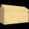Plus Redskabsskure I Træ^Classic Multi Havehus 10 m²  2 moduler m/enkelt og dobbeltdør