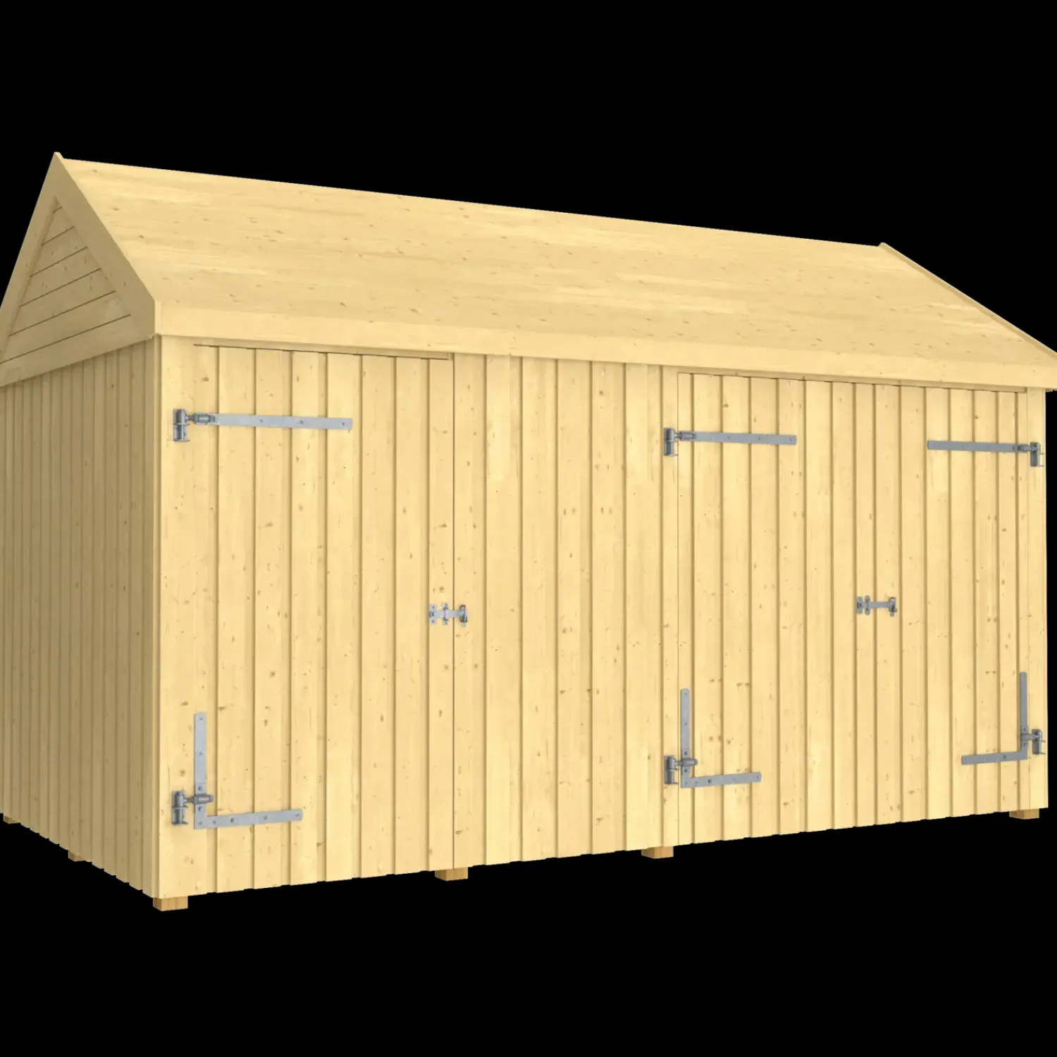 Plus Redskabsskure I Træ^Classic Multi Havehus 10 m² 2 moduler m/enkelt og dobbeltdør