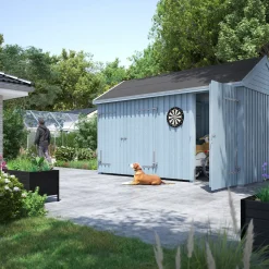 Plus Redskabsskure I Træ^Classic Multi Havehus 10 m² 2 moduler m/enkelt og dobbeltdør