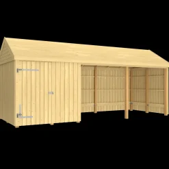 Plus Redskabsskure I Træ^Classic Multi Havehus 14,5 m² 3 moduler m/enkeltdør og åben front