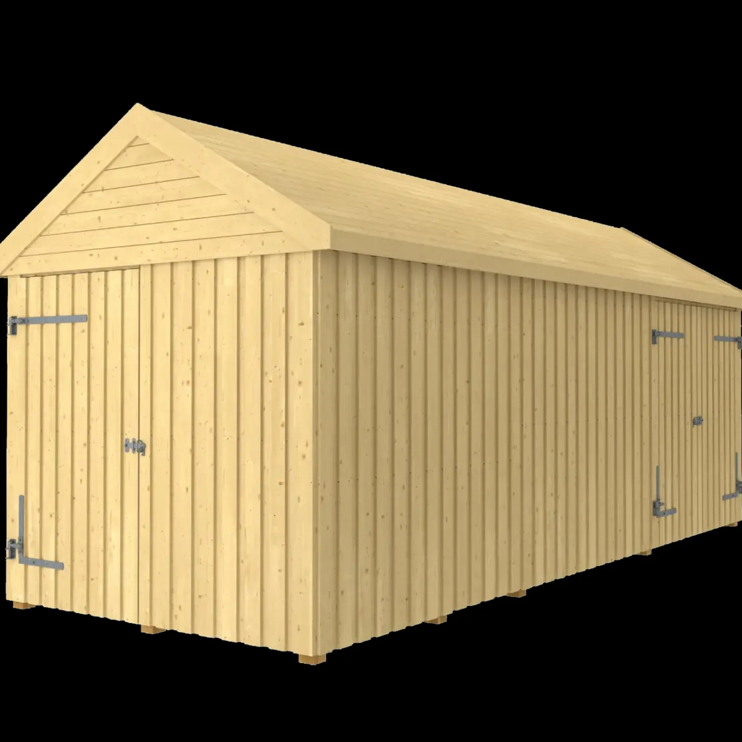 Plus Redskabsskure I Træ^Classic Multi Havehus 14,5 m² 3 moduler m/enkelt og dobbeltdør