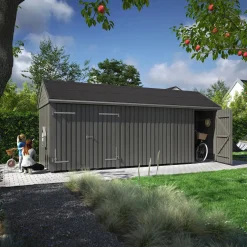 Plus Redskabsskure I Træ^Classic Multi Havehus 14,5 m² 3 moduler m/enkelt og dobbeltdør