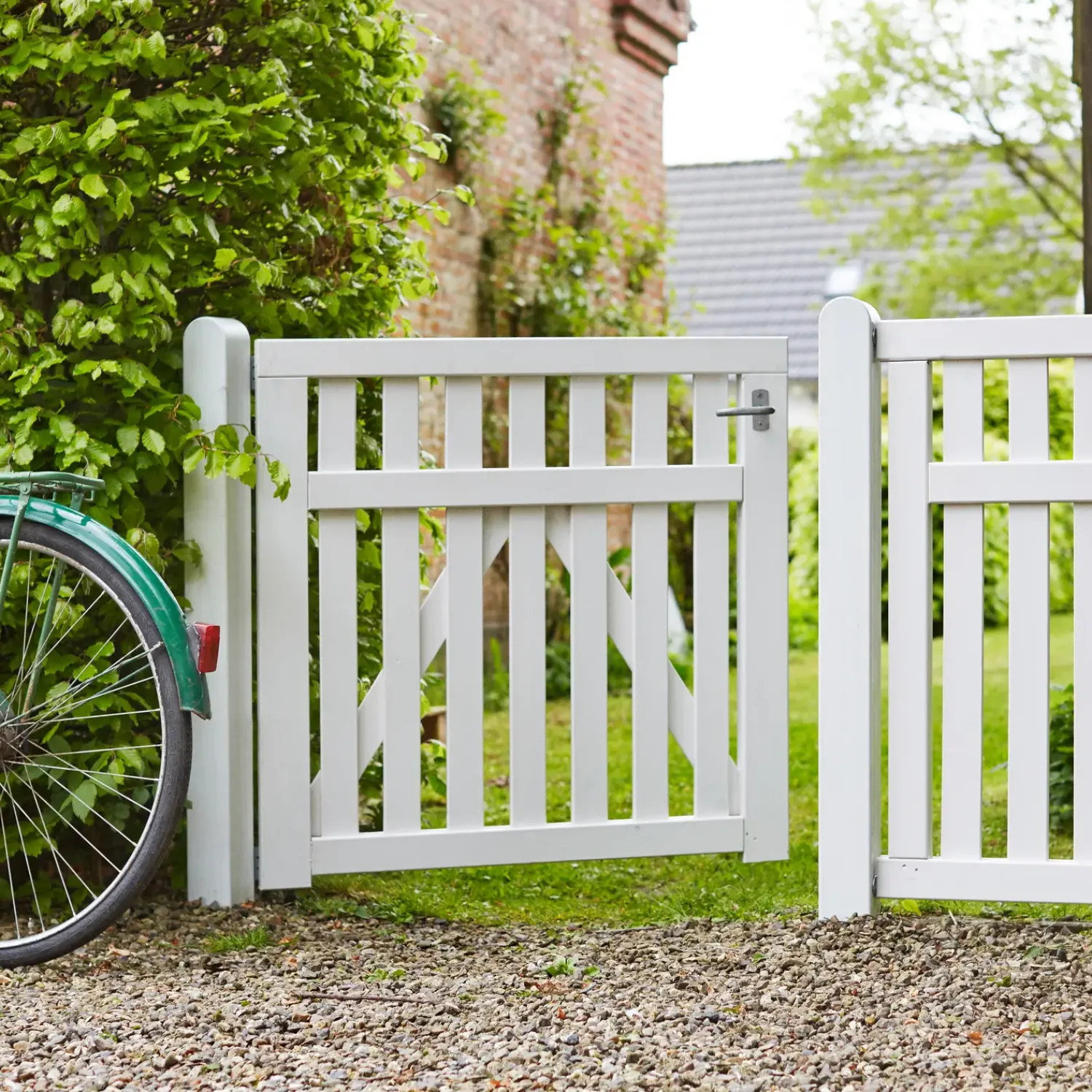 Plus Havelåger^Country bred låge inkl. beslag 150x98 cm hvid