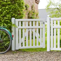 Plus Havelåger^Country enkeltlåge inkl. beslag 100x98 cm hvid