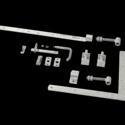 New Plus Country enkeltlåge inkl. beslag 100x98 cm sort