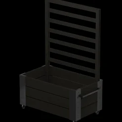 Best Plus Cubic Blomsterkasse m/espalier og hjul 130 cm