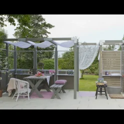 Plus Tilbehør Til Hegn^Cubic forlængerbeslag t/stolpe dobbelt sort