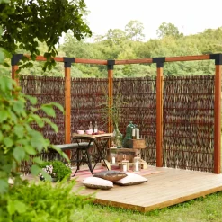 Plus Tilbehør Til Hegn^Cubic hjørnebeslag t/stolpe dobbelt sort