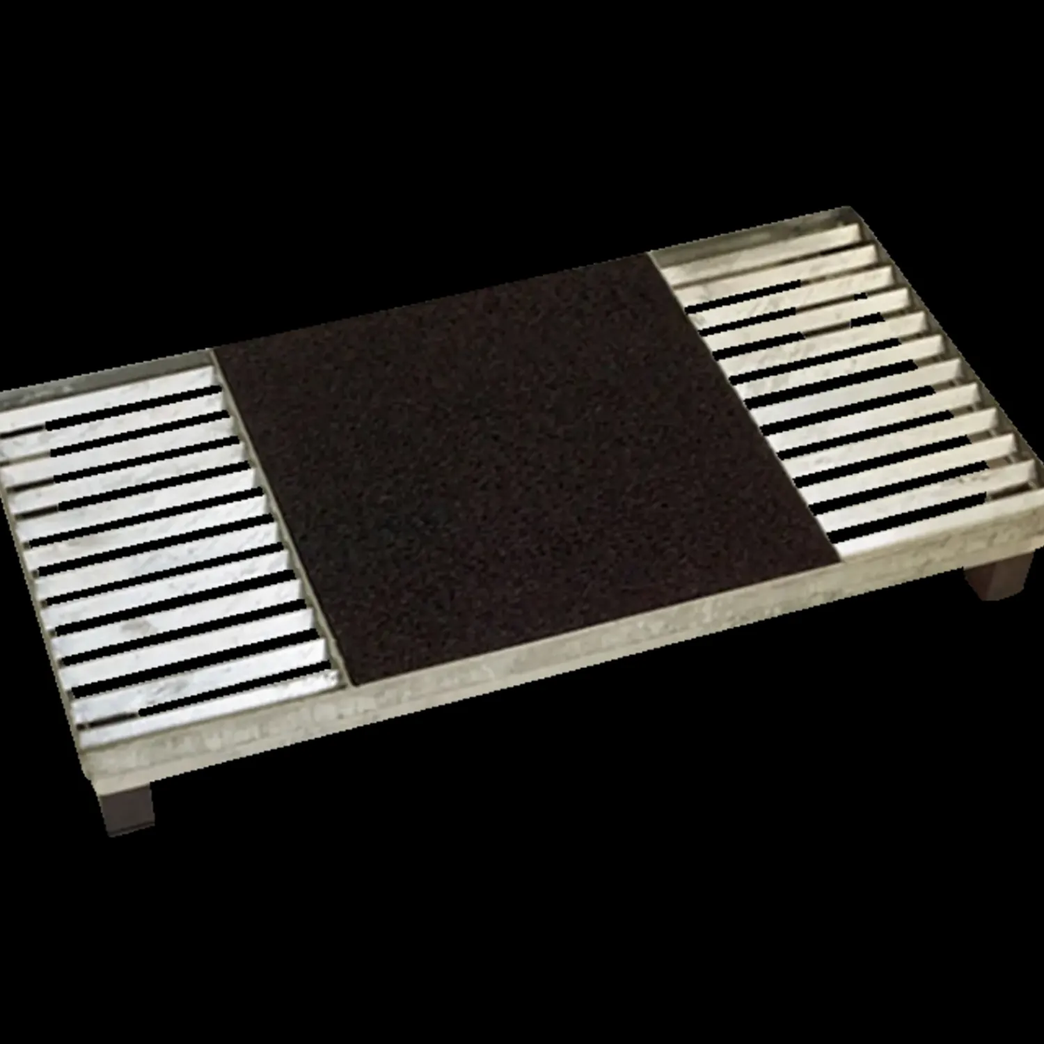 Outlet Plus Cubic rist inkl. måtte 40x80x6,8 cm sort