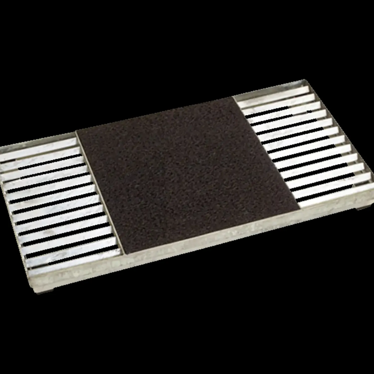 Outlet Plus Cubic rist inkl. måtte 40x80x6,8 cm sort