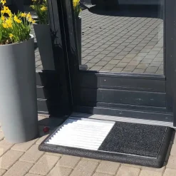 Plus Dørriste Og Måtter^Cubic rist m/sort måtte/gummiramme - 88x48x4 cm