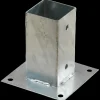 Hot Plus Cubic stolpefod t/fundament 9x9 cm varmgalvaniseret
