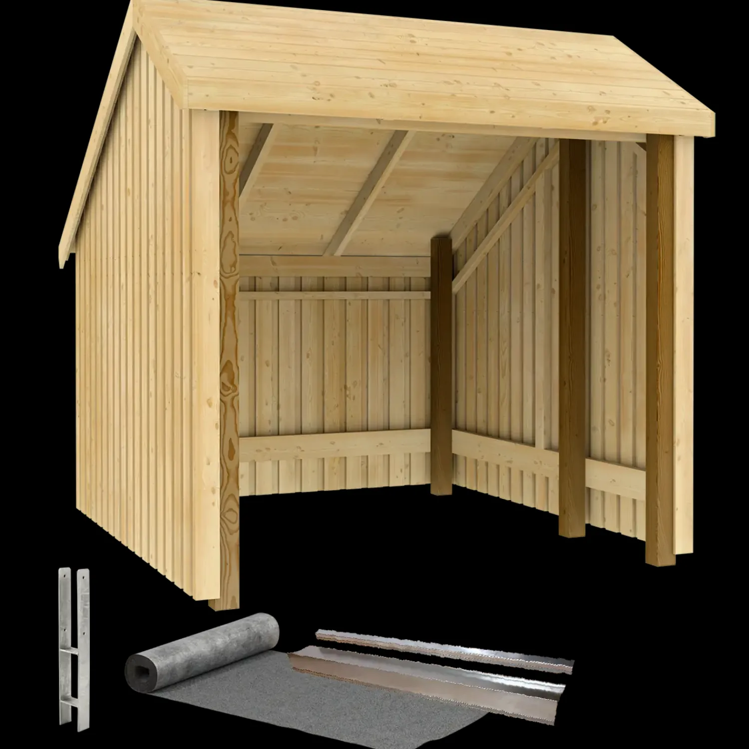 Discount Plus cykelskur 5,7 m² 1 modul med åben front