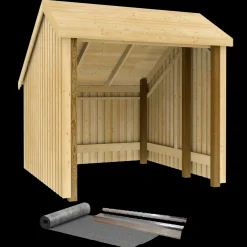 Discount Plus cykelskur 5,7 m² 1 modul med åben front