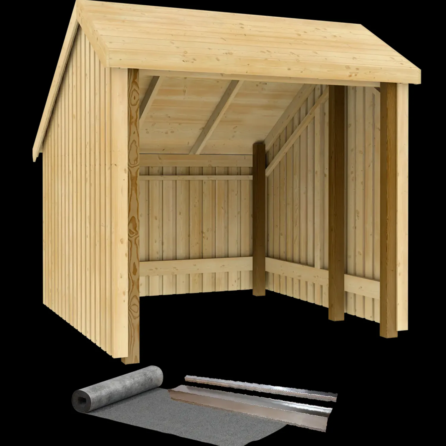 Discount Plus cykelskur 5,7 m² 1 modul med åben front