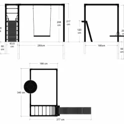New Plus Daylife gyngestativ Sort model 4
