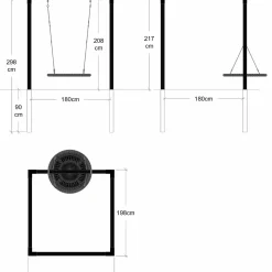 New Plus Daylife gyngestativ Sort model 1