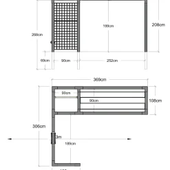 Børn Plus Gyngestativer^daylife med stålespalier modul 3 sort