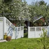 Plus Lamelhegn^Decora hegn 180x95 cm hvid