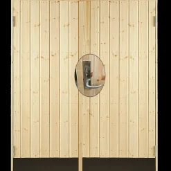 Plus Indretning Og Tilbehør Til Skure^dobbelt udhusdør panel inkl. karm/montagesæt HU 127,8x197,8 cm