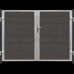 Best Plus Futura dobbeltlåge højrehængt 197x145 cm skifergrå