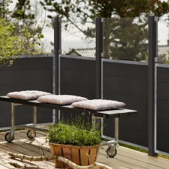 Plus Komposithegn^Futura komposithegn 180x91 cm skifergrå