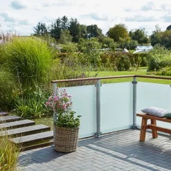 Plus Tilbehør Til Hegn^glasbeslag t/firkantet stolper 2 stk zink