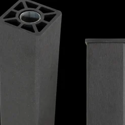 Plus Stål- Og Glashegn^glashegn t/rund stolpe 90x91 cm lamineret/frosted