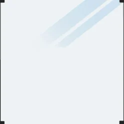 Outlet Plus glashegn t/rund stolpe 90x91 cm frosted