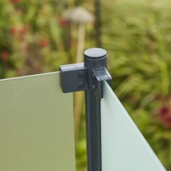 Outlet Plus glashegn t/rund stolpe 90x91 cm frosted