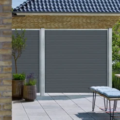 Outlet Plus glashegn t/rund stolpe 90x91 cm frosted