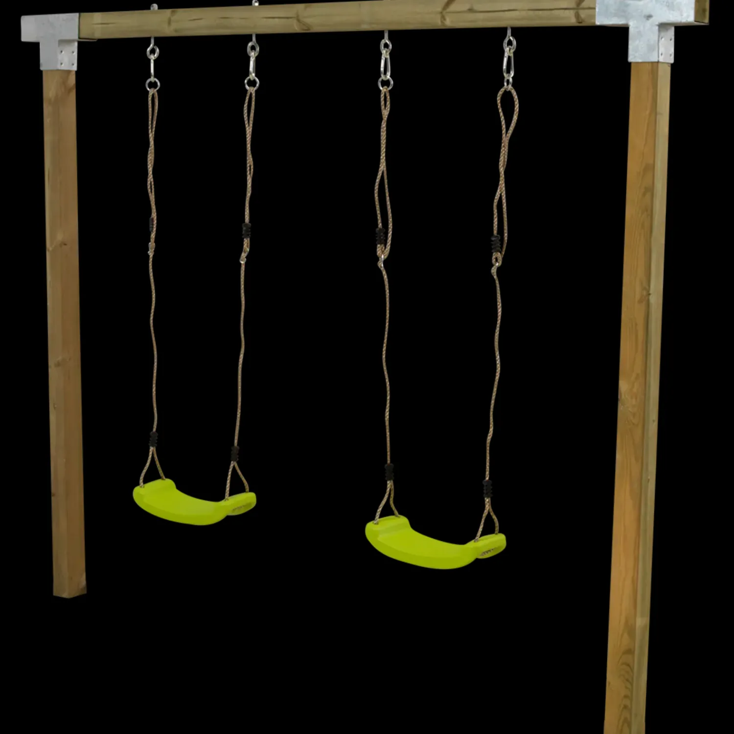 Børn Plus Gyngestativer^gyngestativ Cubic med 2 gynger, trykimprægneret