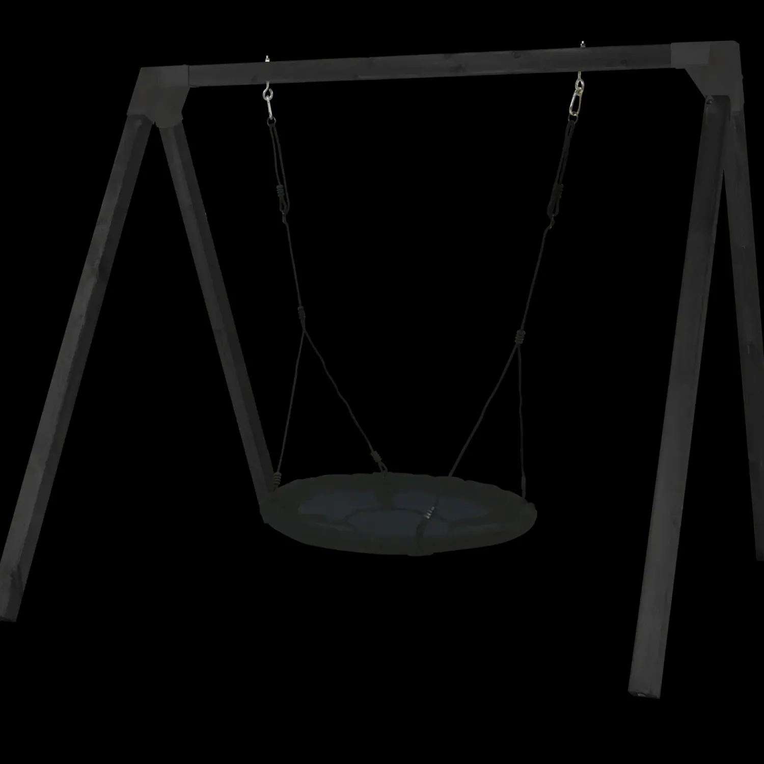 Børn Plus Gyngestativer^Gyngestativ Luksus inkl. rund redegynge Sort