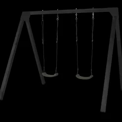 Clearance Plus Gyngestativ Luksus i sort inkl. 2 gråsorte gyngesæder