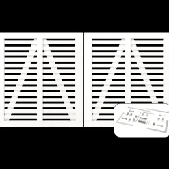 Plus Havelåger^Harmoni Dobbeltlåge inkl. beslag 200x107 cm hvid