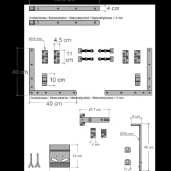 Plus Havelåger^Harmoni Dobbeltlåge inkl. beslag 200x107 cm hvid