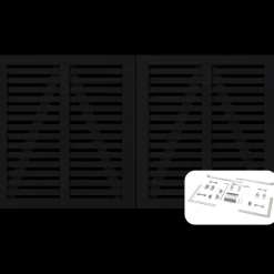 Outlet Plus Harmoni Dobbeltlåge inkl. beslag 200x107 cm sort