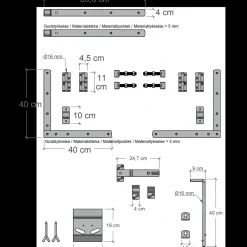 Plus Havelåger^Harmoni Dobbeltlåge inkl. beslag 200x140 cm hvid