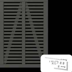 Outlet Plus Harmoni Enkeltlåge inkl. beslag 100x140 cm umbragrå