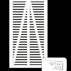 Discount Plus Harmoni Enkeltlåge inkl. beslag 100x180 cm hvid